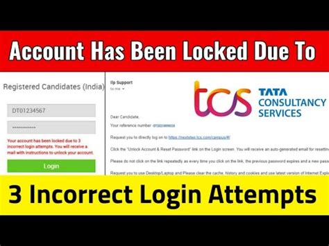 how to unlock tcs account.